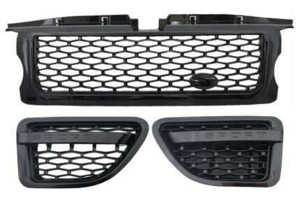 Central Grille and Side Vents Assembly suitable for Land Rover Range Rover Sport (2005-2008) L320 Autobiography Look All Black Edition