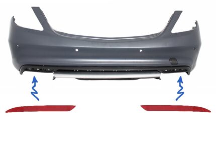 Rear Bumper Reflector suitable for Mercedes S-Class W222 GLE W166 C292 GLC 63 X253 C217 Design
