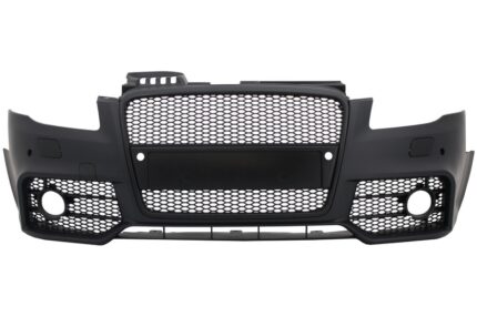 Front Bumper with Front Grille suitable for Audi A4 B7 (2004-2008) RS4 Design Black
