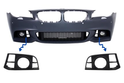 Fog Light Covers suitable for BMW 5 Series F10 F11 NON-LCI LCI (2010-2017) Bumper M-Technik LCI Design