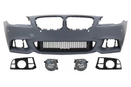 Front Bumper suitable for BMW 5 Series F10 F11 LCI (2015-up) M-Technik Design with LED Fog Lamps