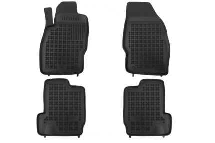 Floor mat Rubber Black suitable for OPEL Adam 2013