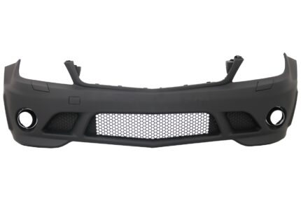 Front Bumper suitable for Mercedes C-Class W204 (2007-2012) C63 Design Without Fog Lights