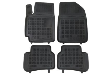 Rubber Car Floor Mats Black suitable for KIA Rio IV (2017-up)