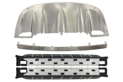 Body Kit Skid Plates Bumper Guards with Running Boards Side Steps Off Road suitable for Porsche Cayenne 958 (2010-2014)