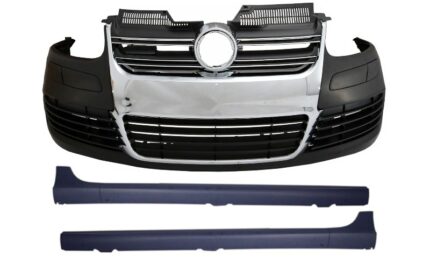 Front Bumper suitable for VW Golf V 5 (2003-2007) Side Skirts R32 Look Chrome Grill