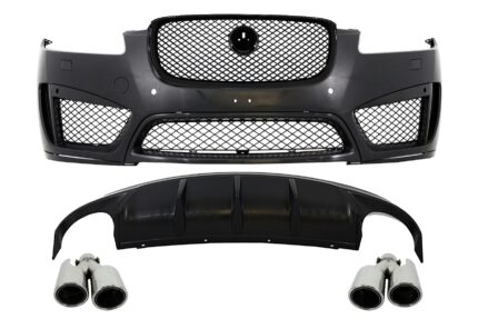 Complete Body Kit Front Grille Piano Black suitable for JAGUAR XF X250 Facelift 2012-2016 XFR-S Design