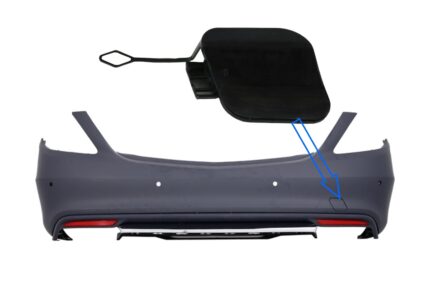 Tow Hook Cover Rear Bumper suitable for Mercedes W222 S-Class (2013-06.2017) S63 Design