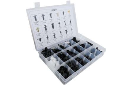 Auto Clips Plastic Fasteners Kit 425 pcs