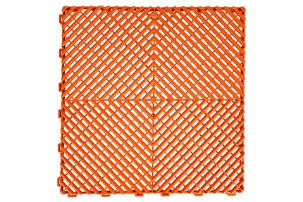 Garage Interlocking Floor Tiles Warehouse Modular Flooring Orange